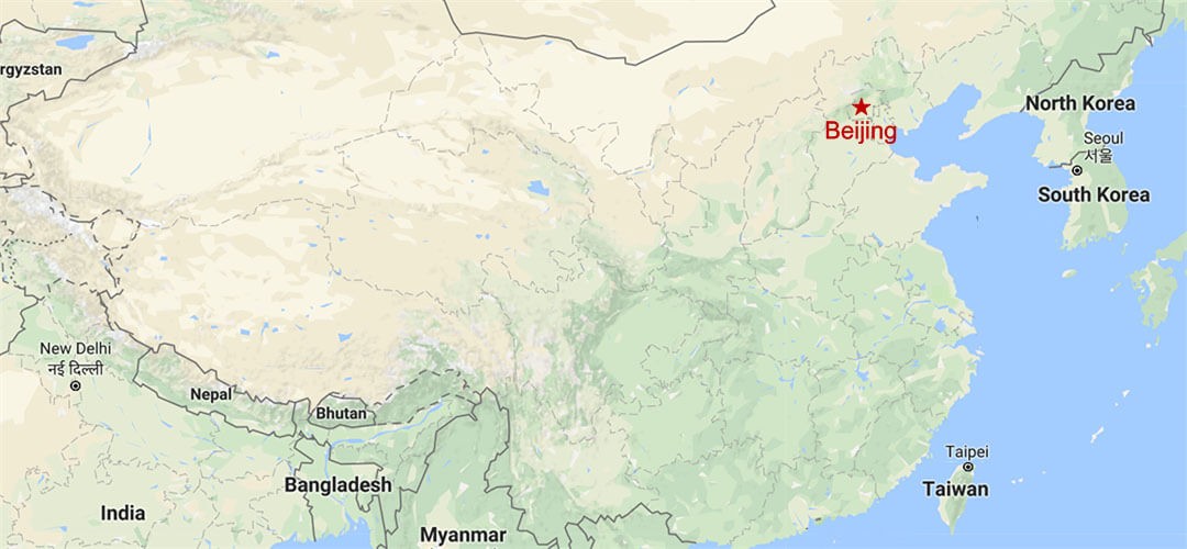 Beijing y la Gran Muralla en un día Map